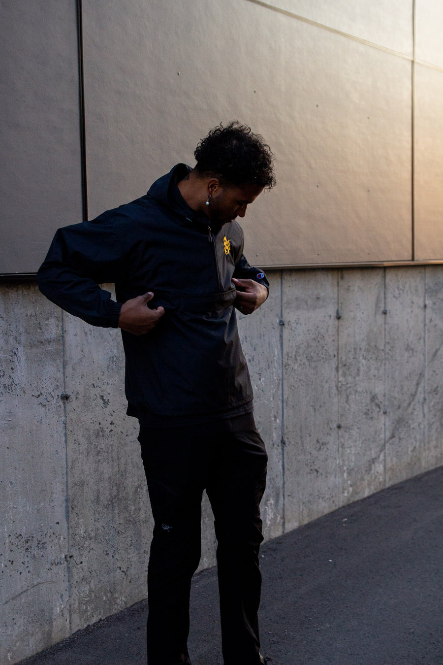 Embroidered Champion Windbreaker