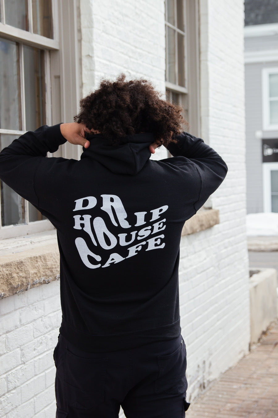 Black Graphic Hoodie