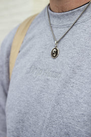 Grey Graphic Crewneck